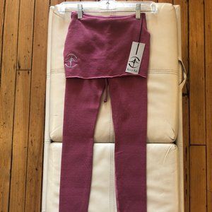 Leggings with skirt attached rose amaranth adult